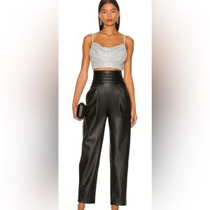Nonchalant Phoenix Vegan Leather tuxedo pants